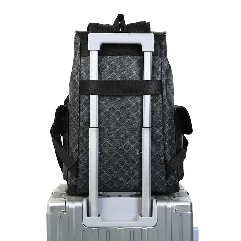Sac à dos tendance pour ordinateur, housse en cuir PU, sacoche pour ordinateur portable, idéale pour le voyage et l'école